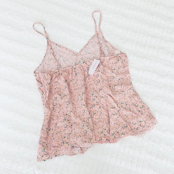AE // NWT blush floral peplum cami - Picture 9 of 10